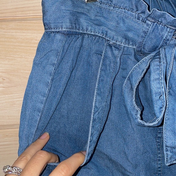 Time and Tru Womens Belted High Rise Pull-on Tencel Short Size L - Picture 4 of 8